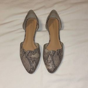 Women’s Limelight Snake Print Flats, Size 9.5